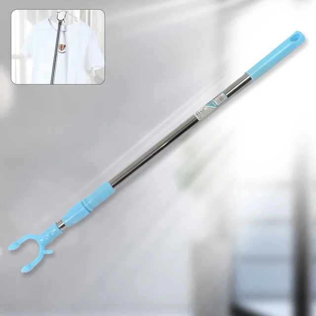 Telescopic Clothes Hanger Pole – Stainless Steel Extendable | Indo Glow