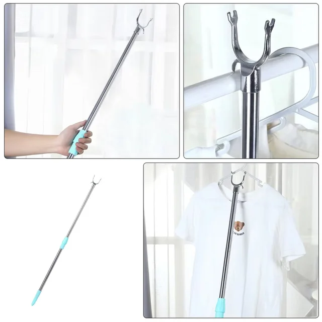 Telescopic Clothes Hanger Pole – Stainless Steel Extendable | Indo Glow