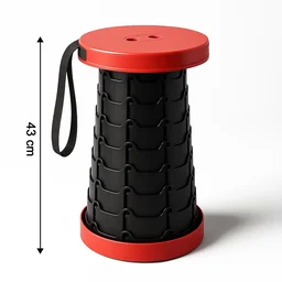 Telescopic Folding Stool – Adjustable Compact Portable Seat