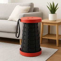 Telescopic Folding Stool – Adjustable Compact Portable Seat