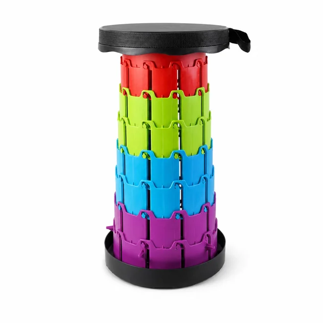 Telescopic Folding Stool – Portable, Adjustable Camping Seat