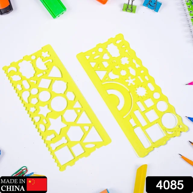 Template Rulers for Geometric Shapes & Drafting | Indo Glow