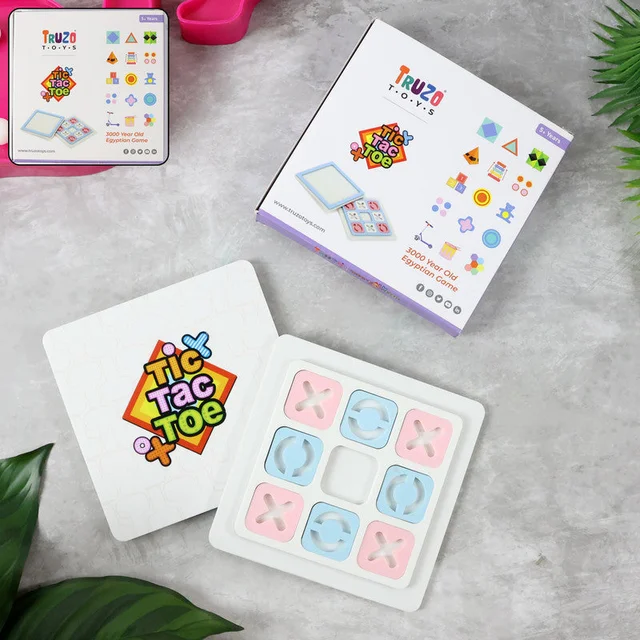 Tic Tac Toe Board Game – Classic Portable Strategy Set