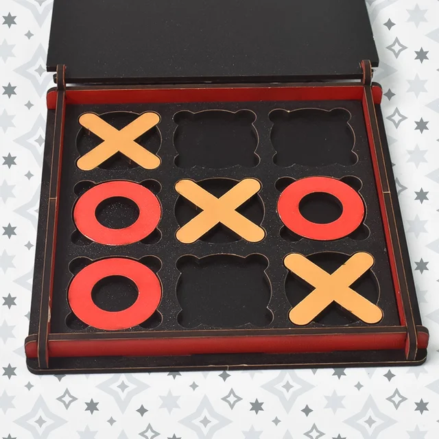 Tic Tac Toe Wooden Game – Brain-Boosting Fun for All Ages | Boardoria