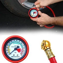 Tire Inflator Gauge – Heavy Duty Car Tyre Air Pressure | Carivox