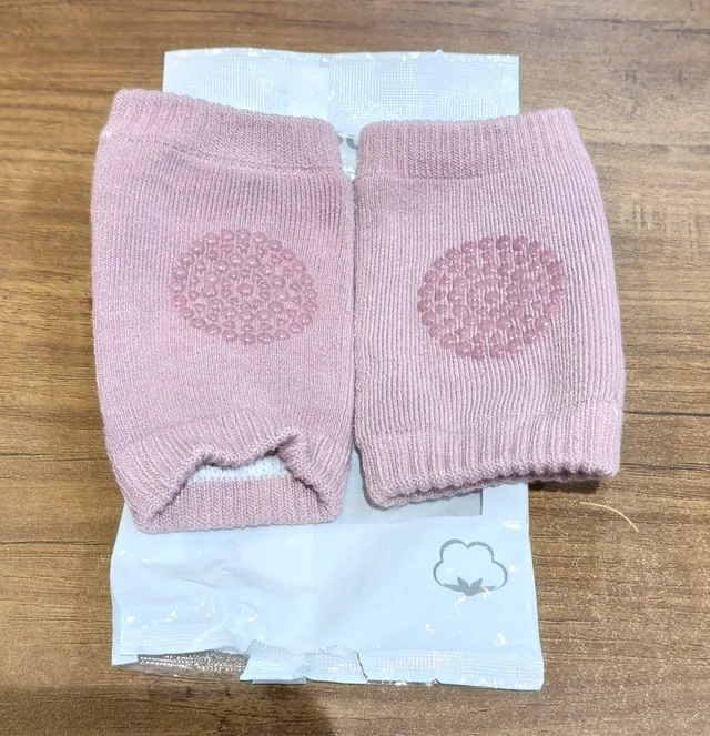 Toddler Knee Protectors – Pink Wool Knit Leg Warmers
