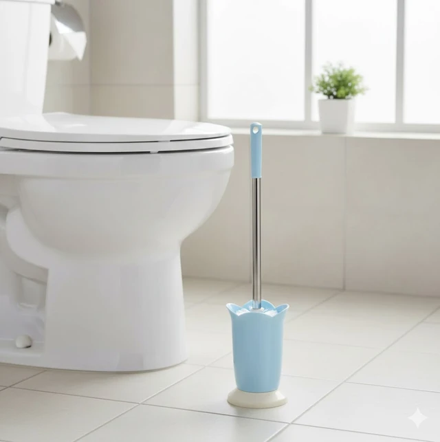 Toilet Brush with Holder – Western & Indian Toilets | Bathora