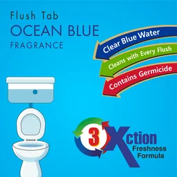 Toilet Cleaner Flush Tab – Ocean Blue, 50g | Wonder Fresh