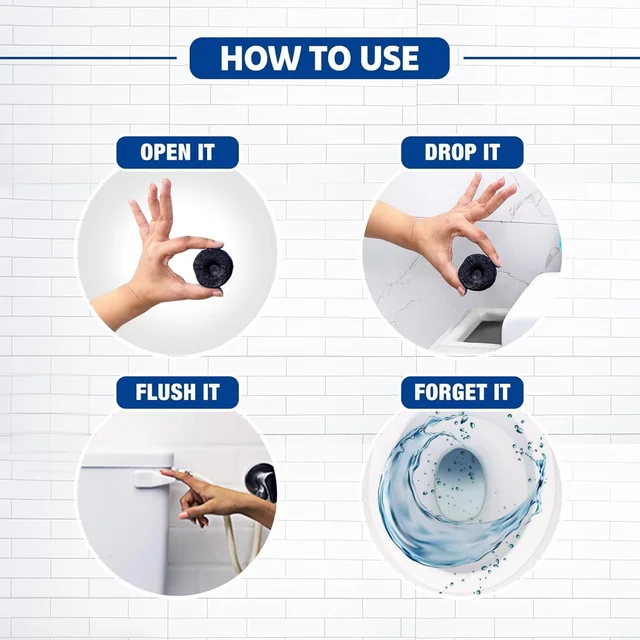 Toilet Cleaner Tabs – Automatic Flush, Ocean Blue | Wonder Fresh