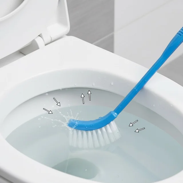 Toilet Cleaning Brush – Ergonomic, Long Handle | Velvet Wipe