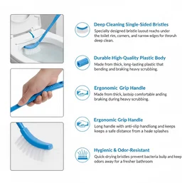 Toilet Cleaning Brush – Ergonomic, Long Handle | Velvet Wipe