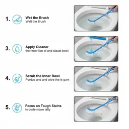 Toilet Cleaning Brush – Ergonomic, Long Handle | Velvet Wipe