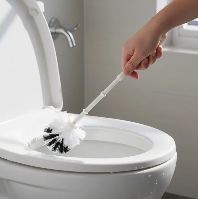 Toilet Cleaning Brush – Flexible Head & Potted Holder | Pro Clean