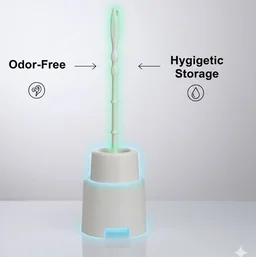 Toilet Cleaning Brush – Flexible Head & Potted Holder | Pro Clean
