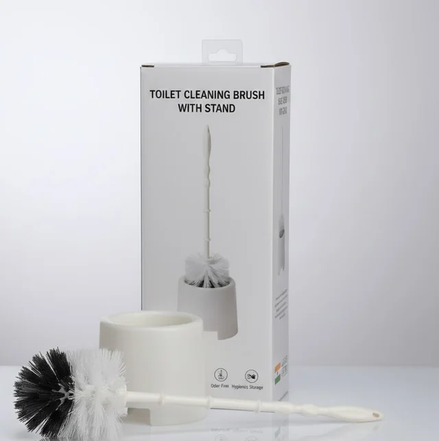 Toilet Cleaning Brush – Flexible Head & Potted Holder | Pro Clean