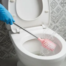Toilet Cleaning Brush – Long Handle, Ergonomic & Splash-Resistant