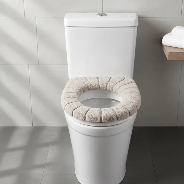 Toilet Seat Cover – Plush Washable for Warmth & Comfort | Bathora