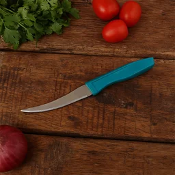 Tomato Knife – Sharp Serrated Curved Blade for Precision Slicing