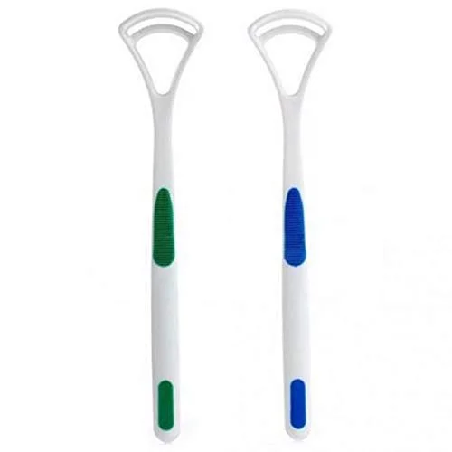 Tongue Cleaner Brush – Silica Handle, Bad Breath Removal (2-Pc) | MintGuard