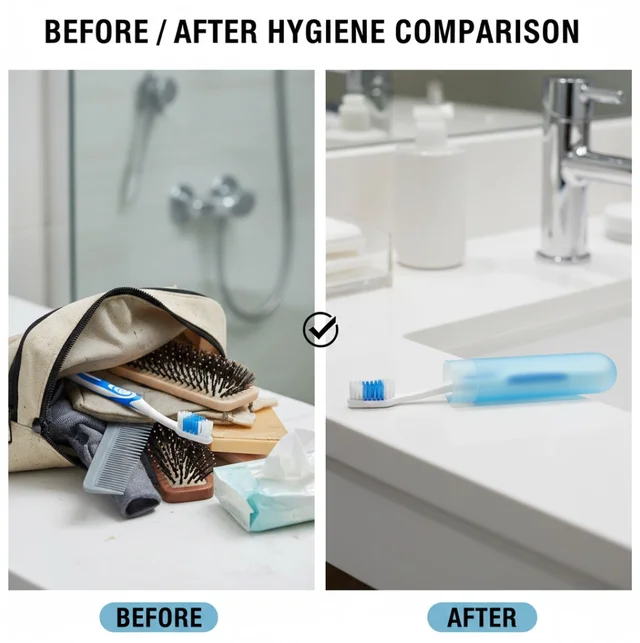 Toothbrush Travel Case – Hygienic Plastic Holder | BrushedUp