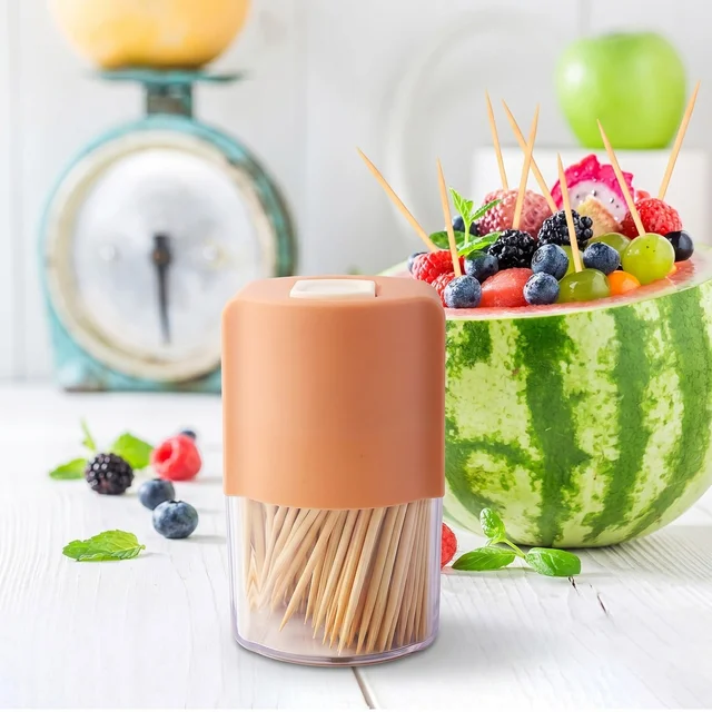 Toothpick Dispenser – Hygienic One-at-a-Time Pop-Up Design