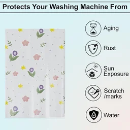 Top Load Washing Machine Cover – Printed, Waterproof & Dustproof (55×58×87 cm)