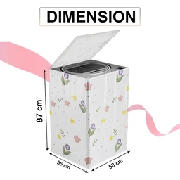 Top Load Washing Machine Cover – Printed, Waterproof & Dustproof (55×58×87 cm)