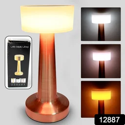 Touch Control LED Lamp – 3 Color Dimmable, Rechargeable | Styleva