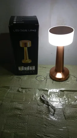 Touch Control LED Lamp – 3 Color Dimmable, Rechargeable | Styleva