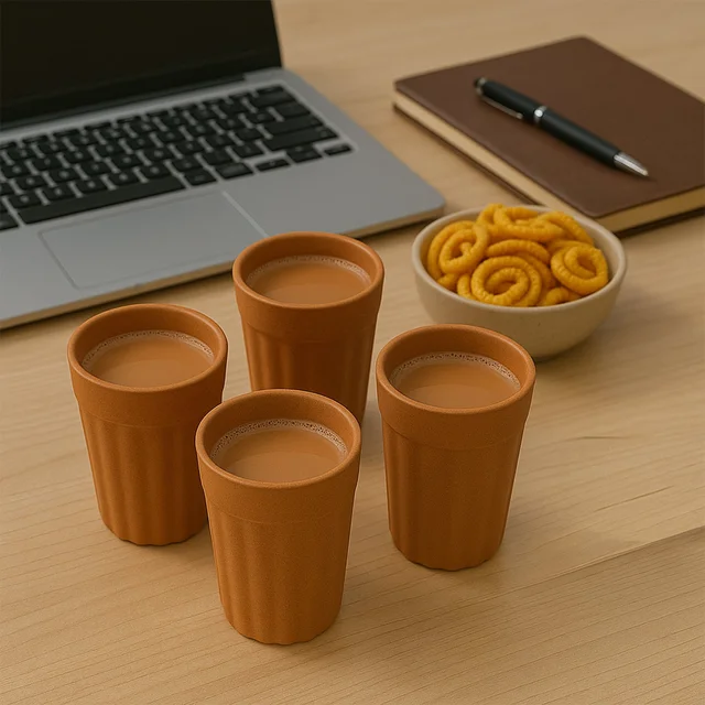 Traditional Chai Cups – Durable Set of 6 for Authentic Tea