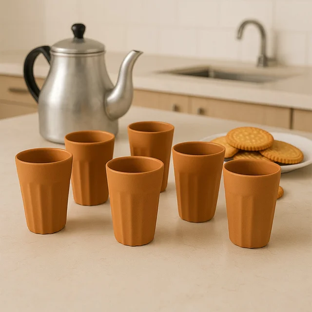 Traditional Chai Cups – Durable Set of 6 for Authentic Tea