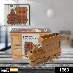 Train Key Holder – Decorative Plastic Wall Mount Organizer | Indo Glow