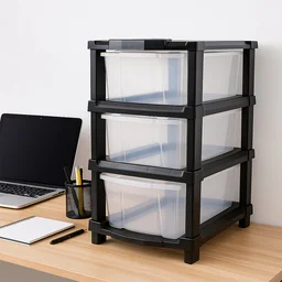 Transparent 3-Layer Drawer Organizer – Smooth Pull-Out Storage