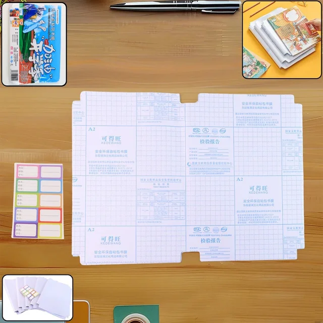 Transparent Adhesive Book Covers – 30 Pc Mix Size Set