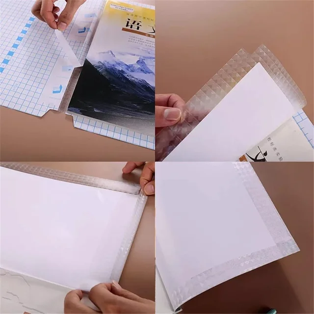 Transparent Adhesive Book Covers – 30 Pc Mix Size Set