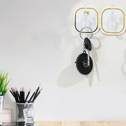 Transparent Adhesive Hooks (6 Pcs) – Strong & Reusable | GlimmerHome