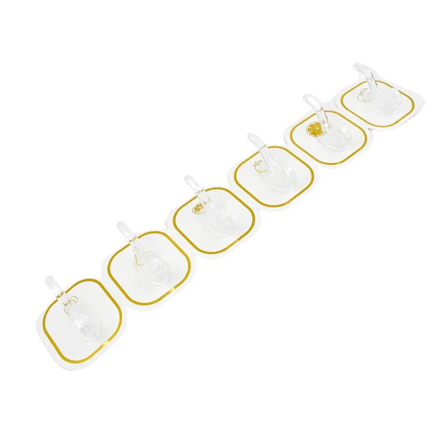 Transparent Adhesive Hooks (6 Pcs) – Strong & Reusable | GlimmerHome
