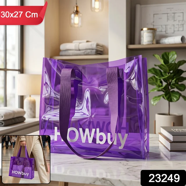 Transparent Carry Bag – Durable Eco-Friendly & Stylish Tote