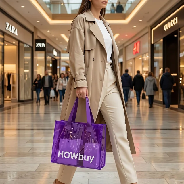 Transparent Carry Bag – Durable Eco-Friendly & Stylish Tote