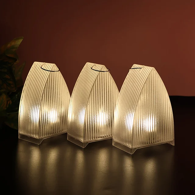 Transparent Decorative LED Candle Lights – Set of 24 Flameless