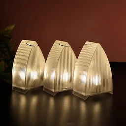 Transparent Decorative LED Candle Lights – Set of 24 Flameless