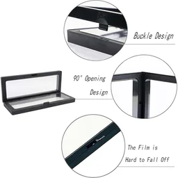 Transparent Floating Jewelry Display Box – 18x7 cm Magnetic Case