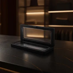 Transparent Floating Jewelry Display Box – 18x7 cm Magnetic Case