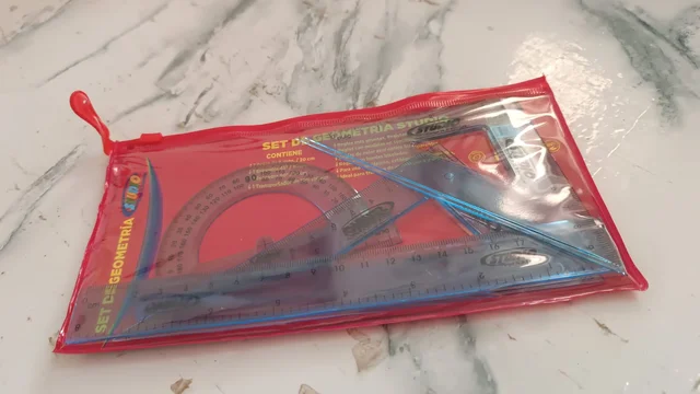Transparent Geometry Set – Durable 4-Piece Instrument Kit