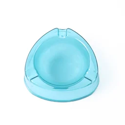 Transparent Plastic Ashtray – Heavy-Duty with Triple Rest Slots