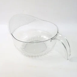 Transparent Plastic Bowl with Handle – Large Multipurpose Kitchen Basket