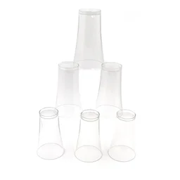 Transparent Plastic Drinking Glasses – Durable Set of 6 | Serve Stellar