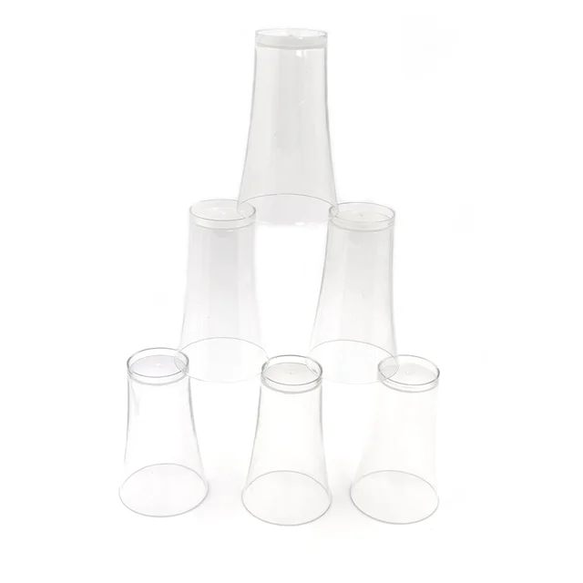 Transparent Plastic Drinking Glasses – Durable Set of 6 | Serve Stellar
