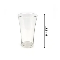 Transparent Plastic Drinking Glasses – Durable Set of 6 | Serve Stellar