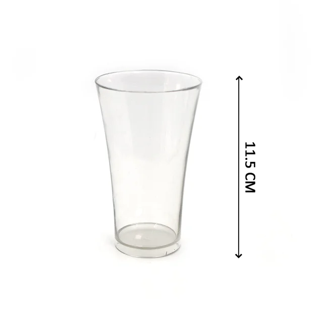 Transparent Plastic Drinking Glasses – Durable Set of 6 | Serve Stellar
